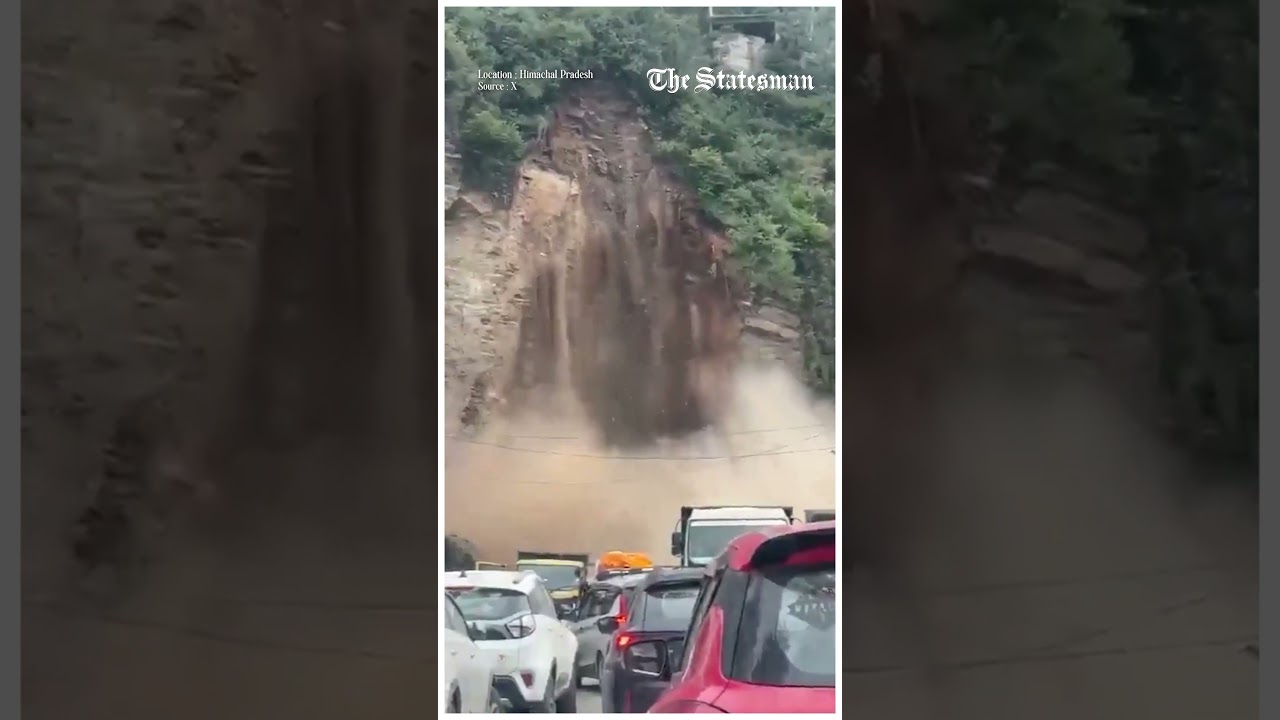 Landslide Hits Shimla&rsquo;s Dhalli-Sanjauli Bypass | Road Closed, Traffic Disrupted