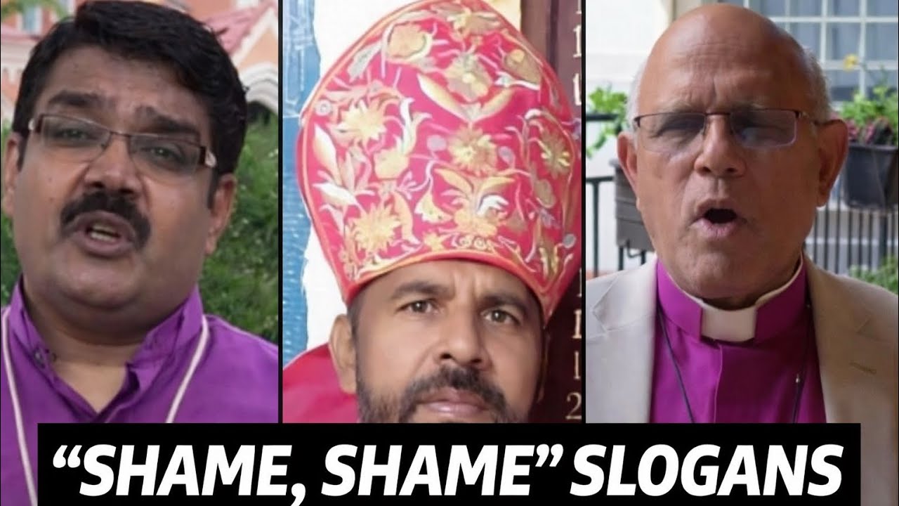 “Shame,Shame, Slogans raised in Peshawar against Deputy Moderator Kaleem , Bishop Elvin,Leo Paul,#n 