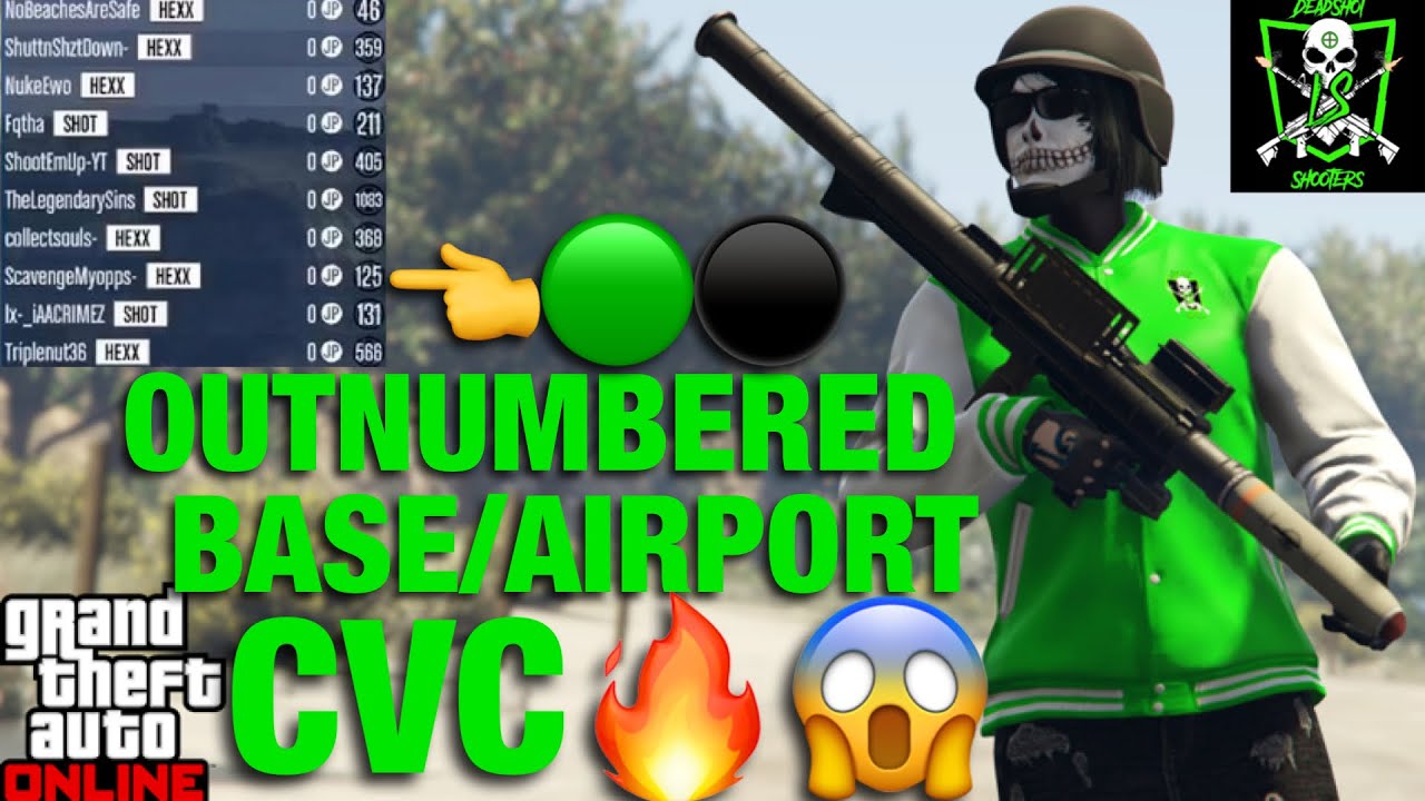 (GTA 5 ONLINE) WANNABE TRYHARD CREW GETS DESTROYED‼️😲| 3v6 BASE AW CVC🔥| SHOT CREW VS HEXX🟢⚫️