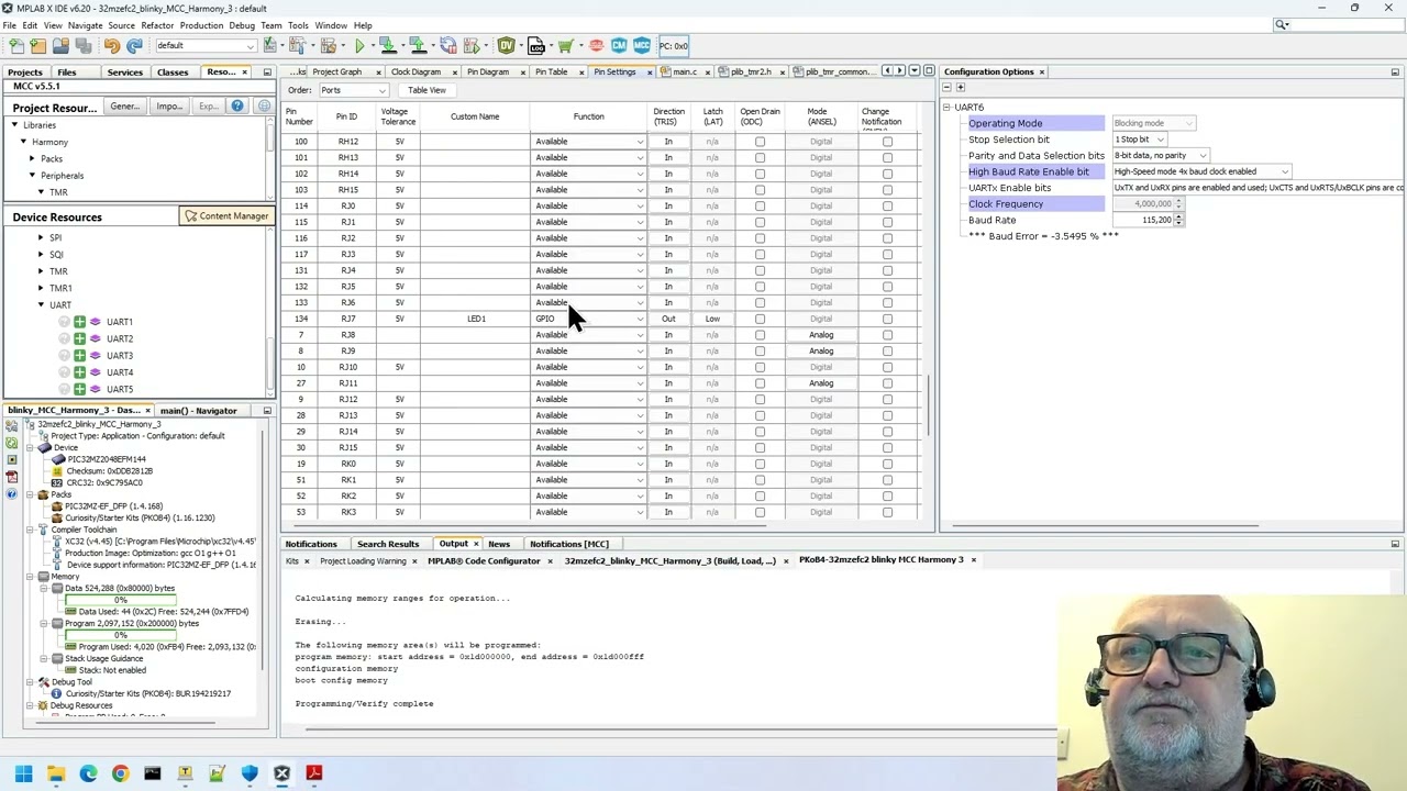 MPLAB Harmony 3 MCC Episode 3: printf