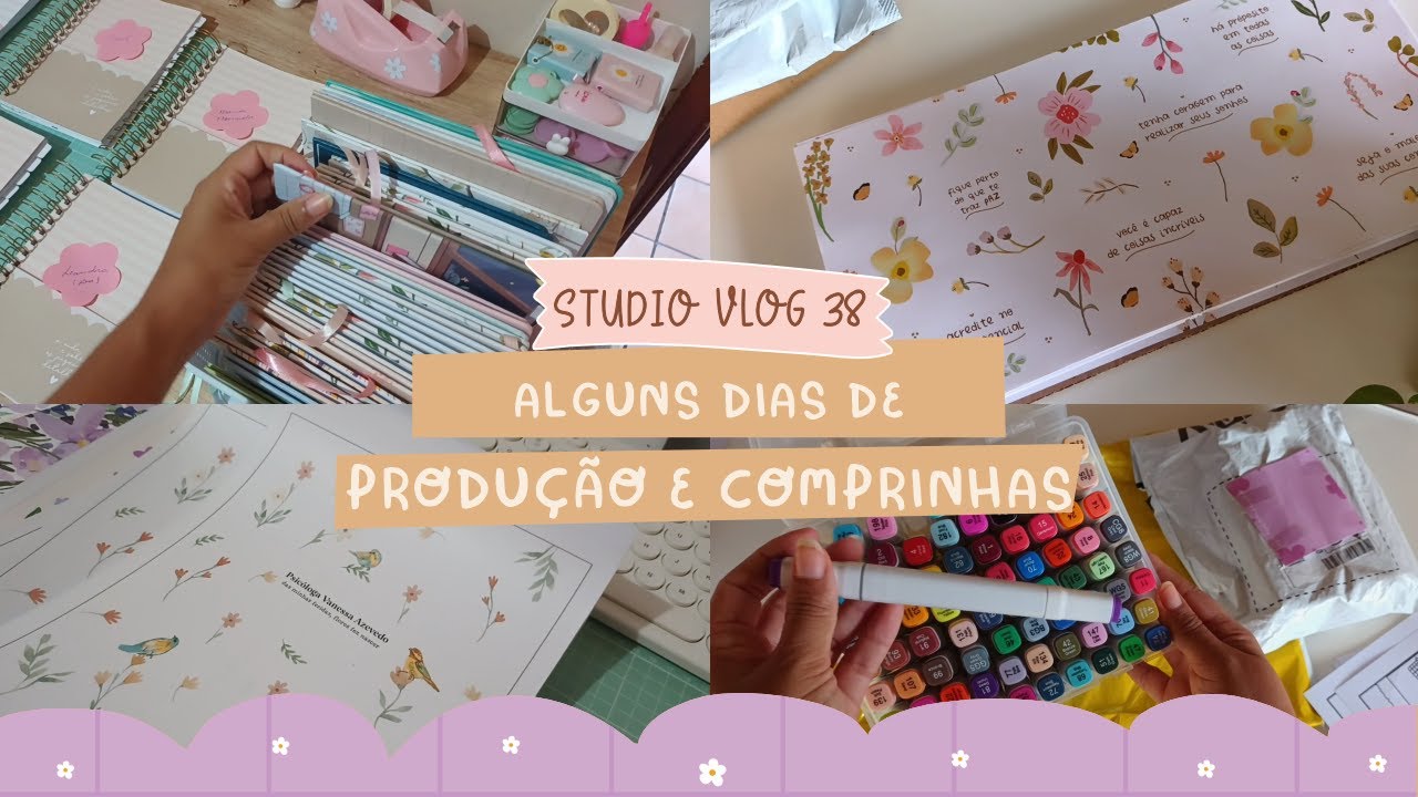 studio vlog #38  🌻✨Muita produção, comprinhas e considerações impressora laser