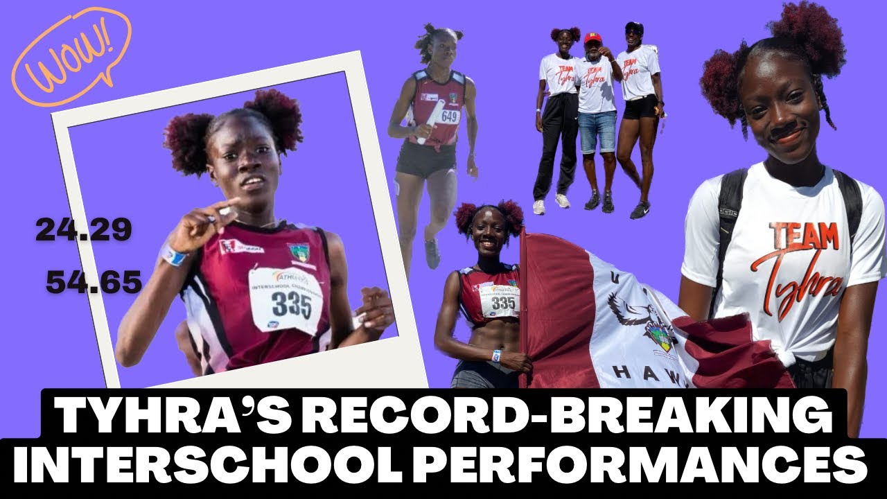 TYHRA SETS NEW INTER-SCHOOL u18 RECORDS!!