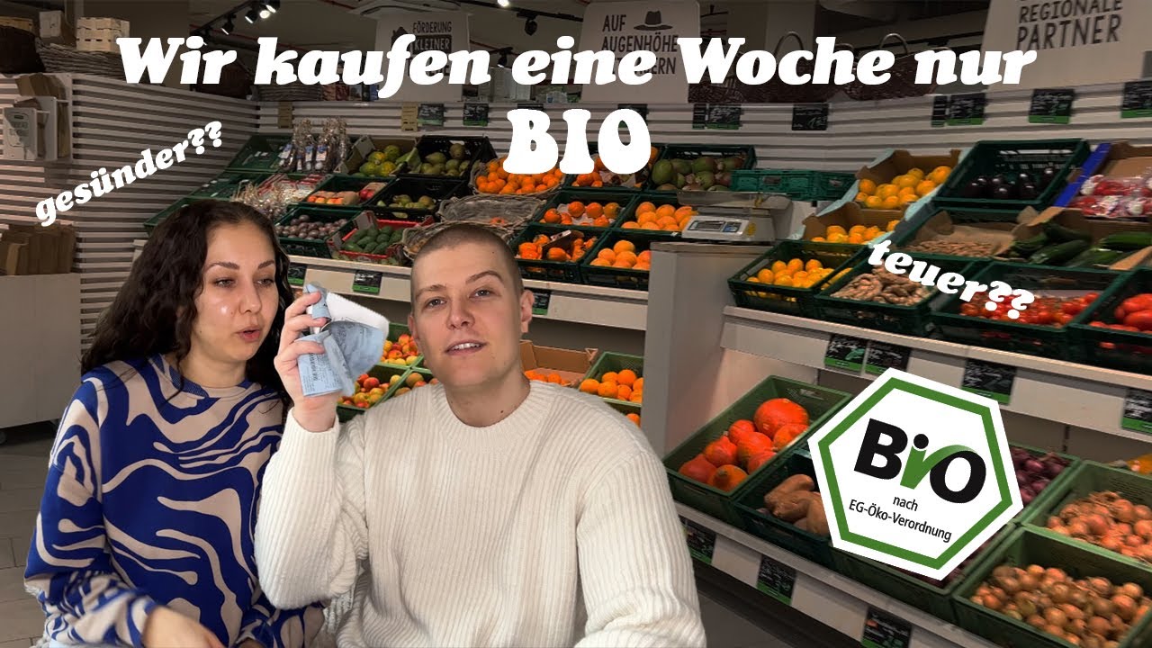 Wir kaufen EINE WOCHE BIO & VEGAN ein🌱 Wie viel haben wir bezahlt? 😱  | plantbasedcouple