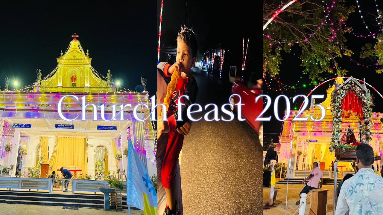 චූටි vlog එකක් | church feast day 🤍💫