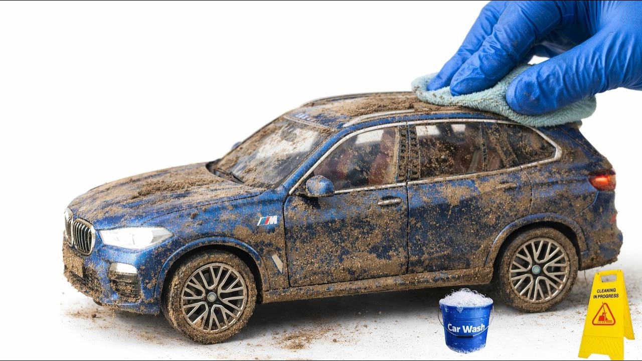 The surreal Cleaning Process of a 1:24 BMW X5 After an Extreme Drifts!