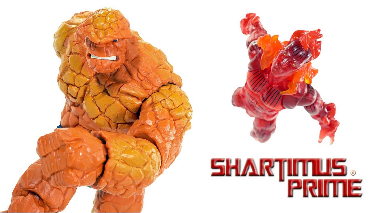 Marvel Legends Human Torch & The Thing 2021 Fantastic Four Vintage Collection Retro Figure Review