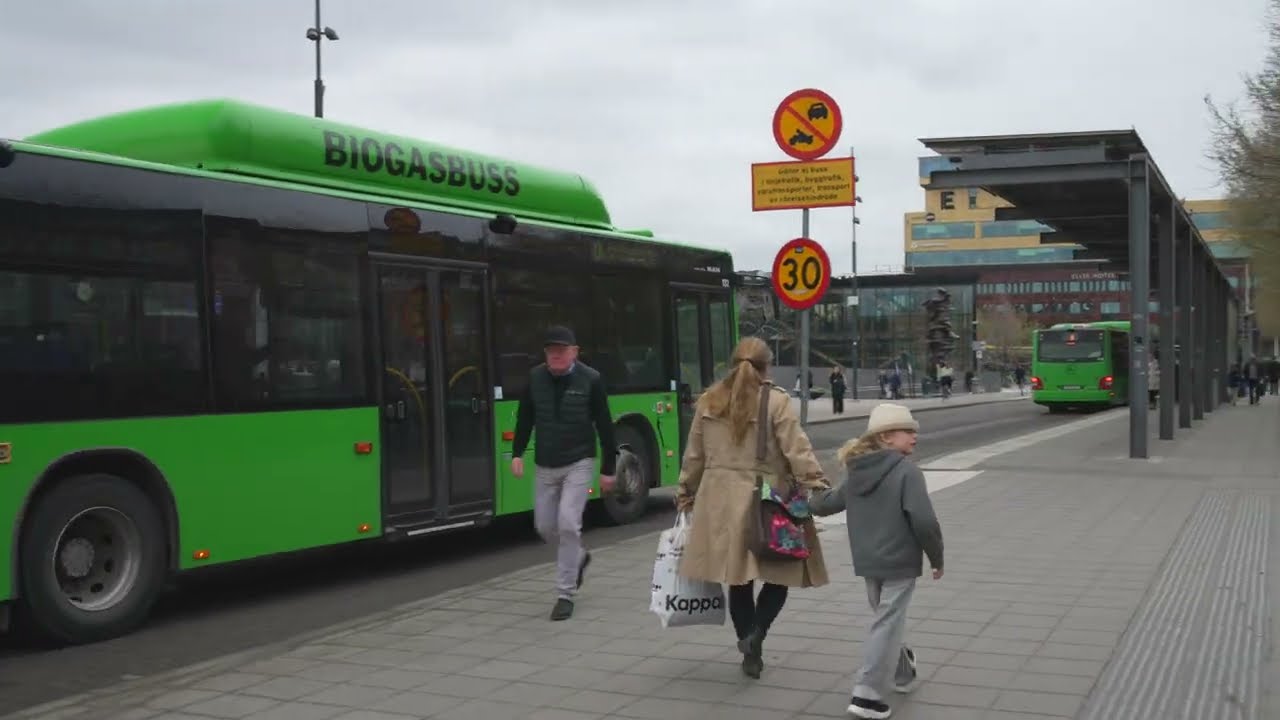 Sweden, Uppsala, short walk to Uppsala Central Train Station