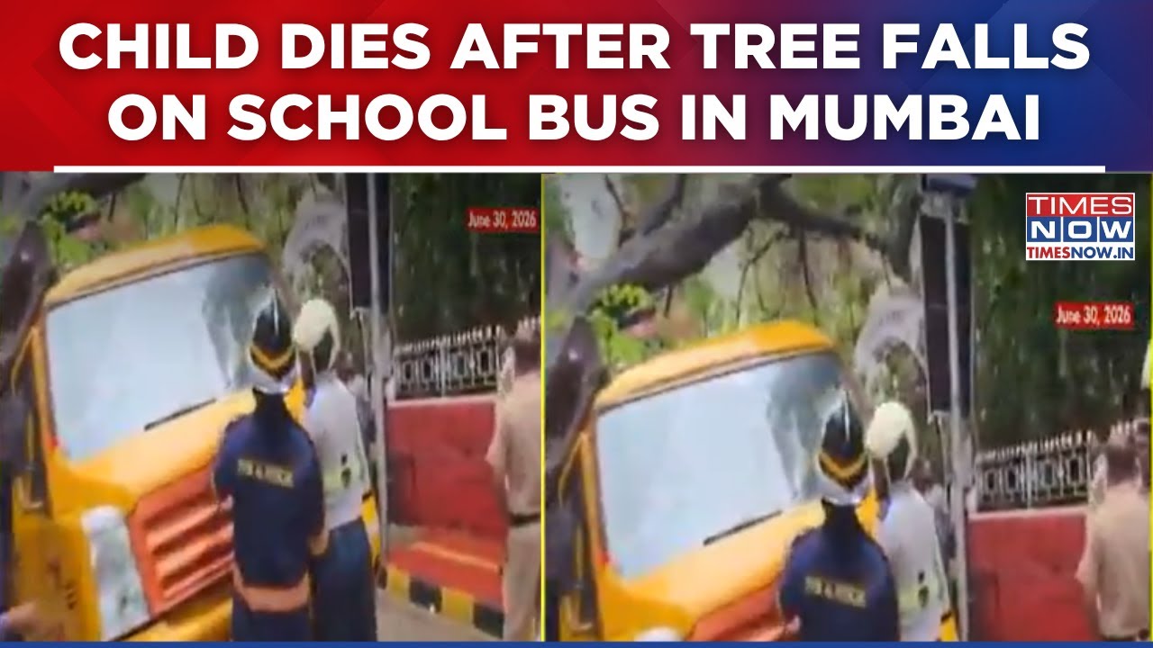 Mumbai Monsoon Tragedy: 11-Year-Old Dies After Tree Falls On School Bus; BMC Suspends 2 Officials