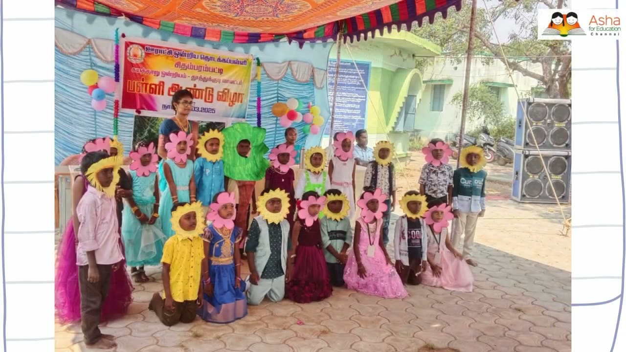 Annual Day Celebrations supported by NGO Asha Chennai in governments schools of Tamilnadu