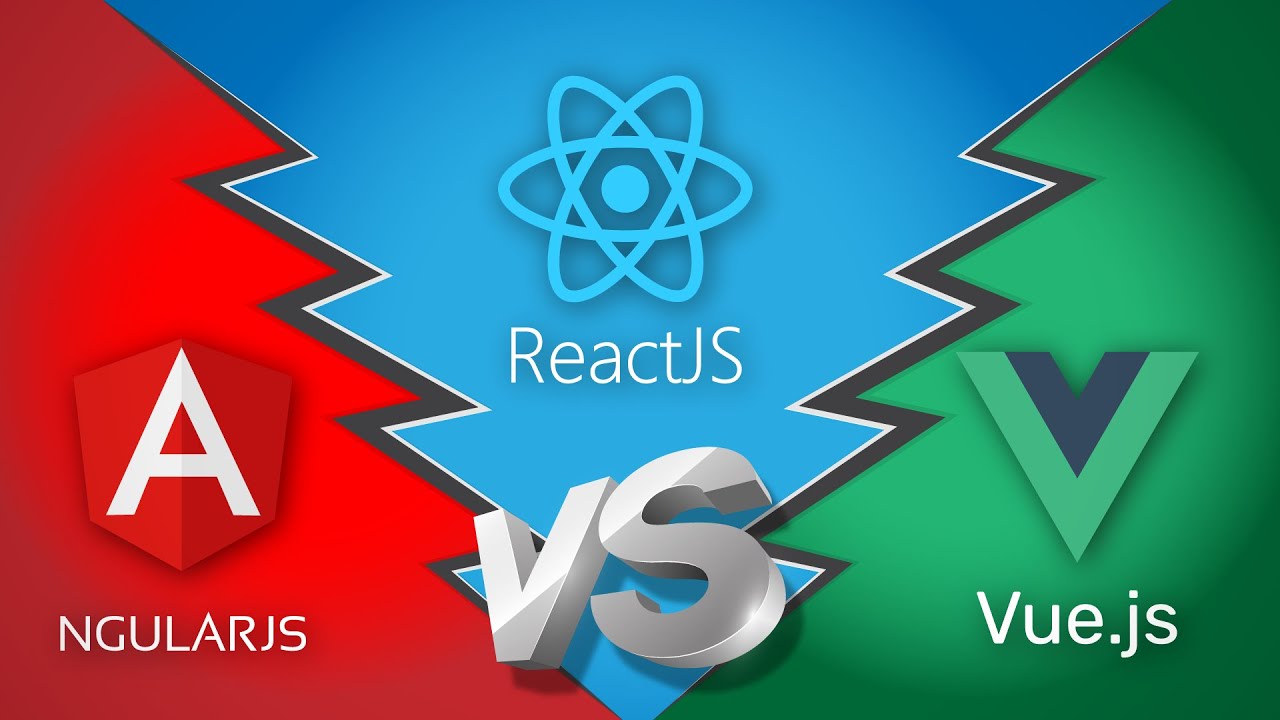 Angular Vs React Vs Vue الفرق بين