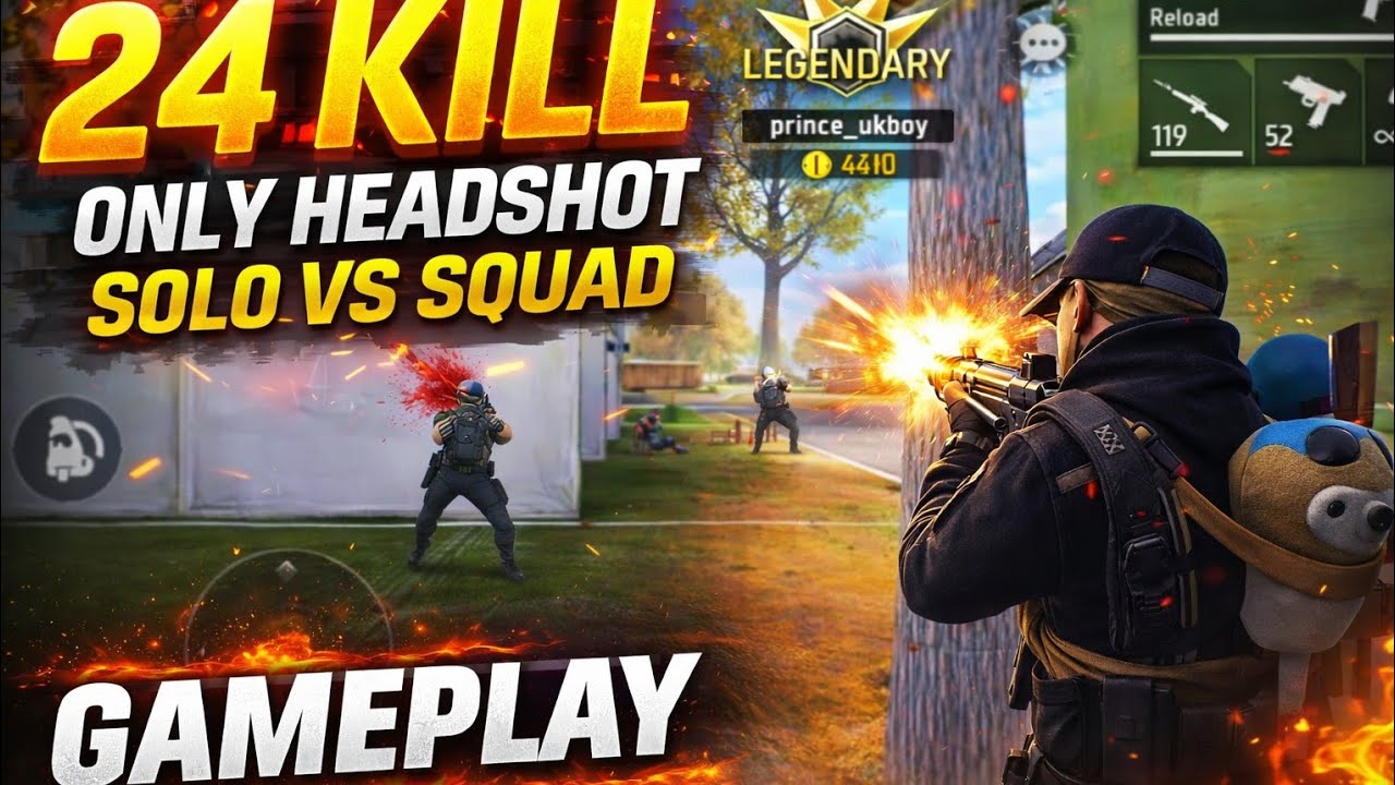 br rank 24 kill only for head shot ⚡