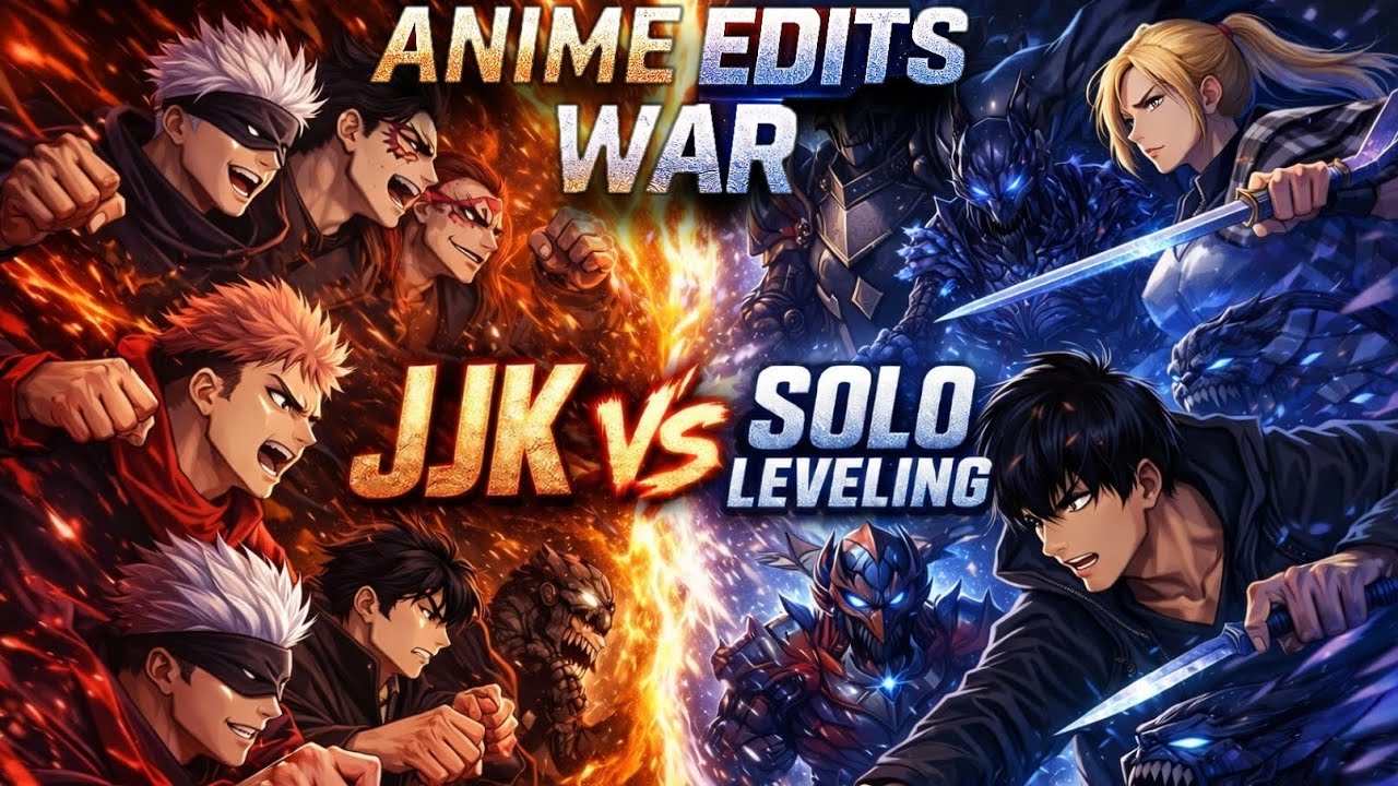 Epic Anime Edits Battle | JJK VS SOLO LEVELING