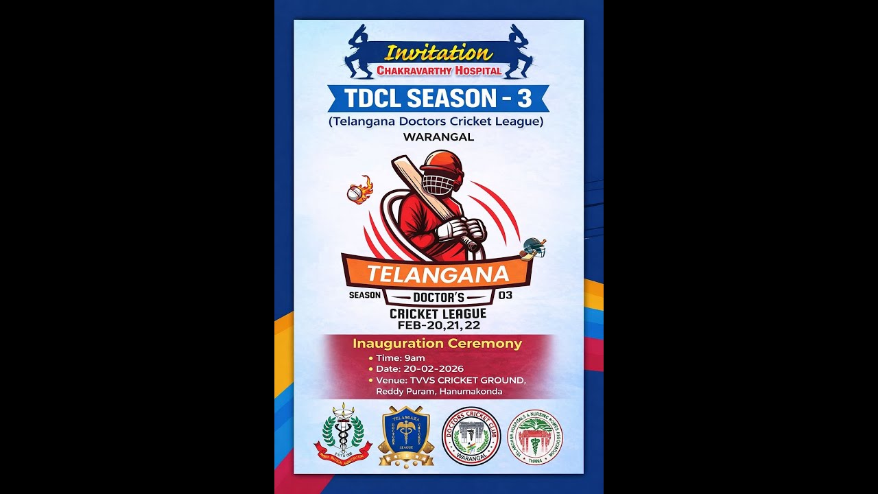 GROUP A II  I TDCL SEASON 3 I TELANGANA DOCTORS CRICKET