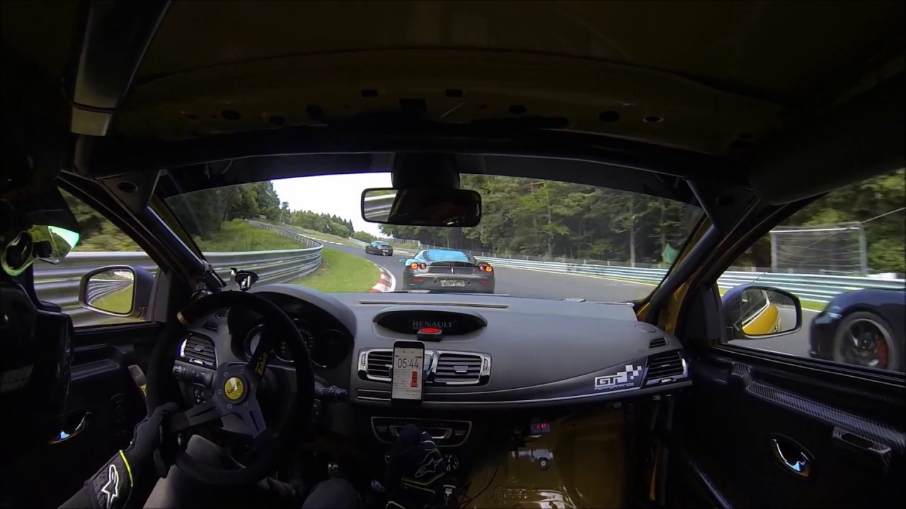 Nurburgring Megane 3 RS GT Performance almost crash ferrari 430 / vs m4 m3 Porsche Turbo gt3 GTR