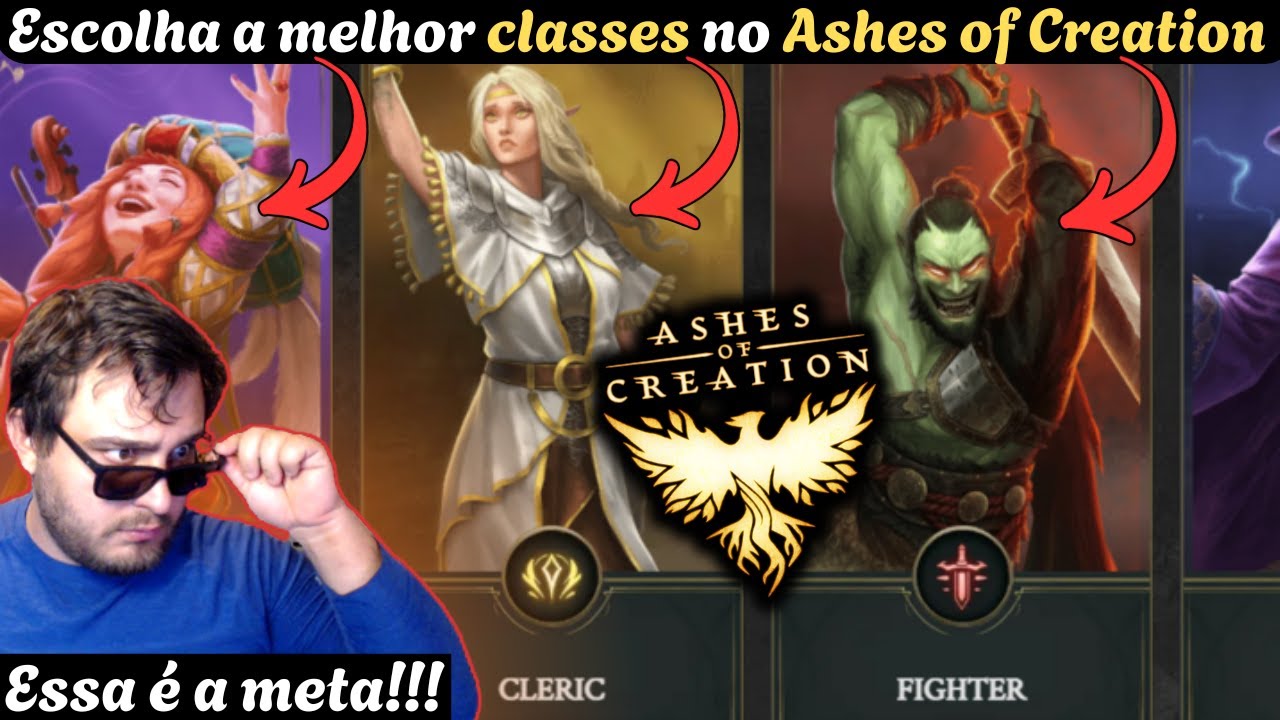 ⚔️ Escolha Certo | Guia completo de Classes no Ashes of Creation | Qual Jogar?