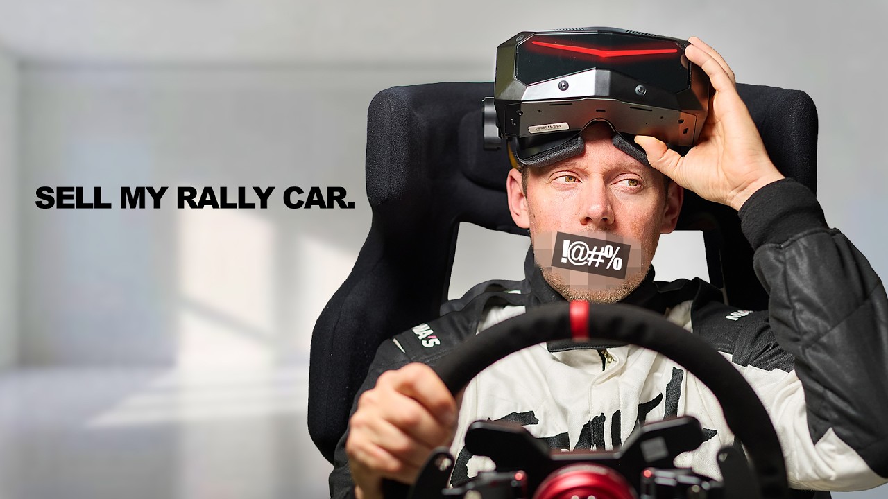 Rally driver tries MODERN VR Sim Racing (angry)