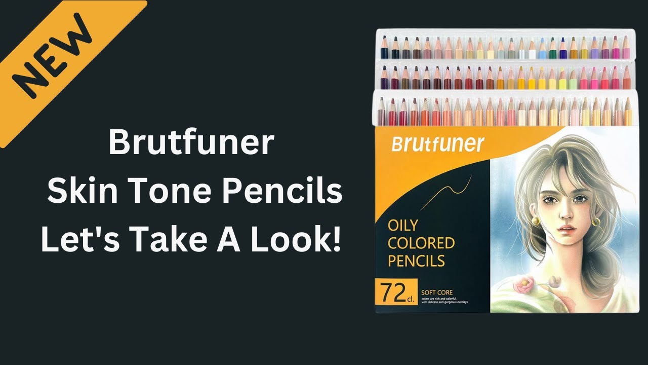 New! Brutfuner Skin Tone Colored Pencils | Let's Take A Look