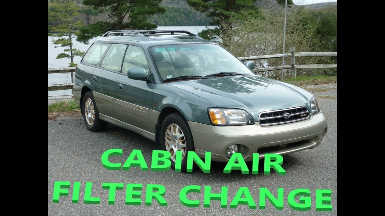 Quick way to change your Cabin Air Filter 2000-2004 Subaru Legacy and ALL Baja