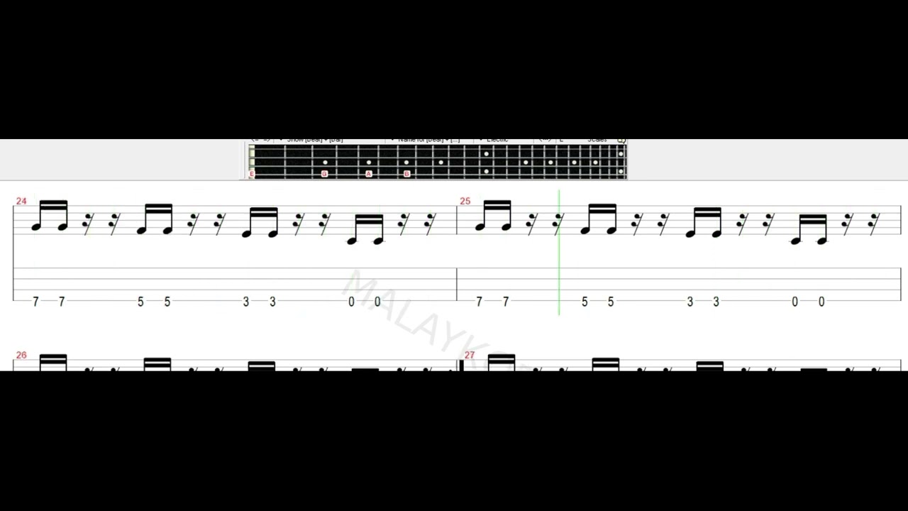 Butterfingers - Stolen Bass Tab Tutorial