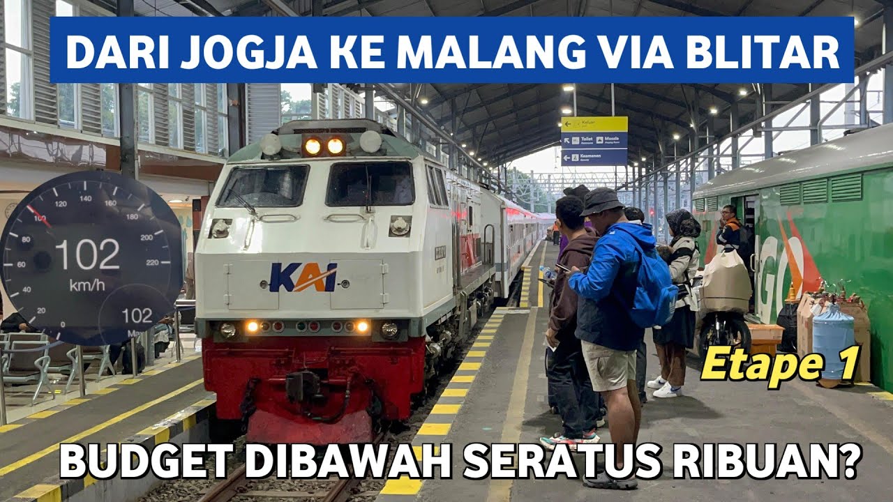Cara Termurah Naik Kereta Api Dari Jogja ke Malang Via Blitar - Etape 1 Naik KA Kahuripan (LPN-BL)