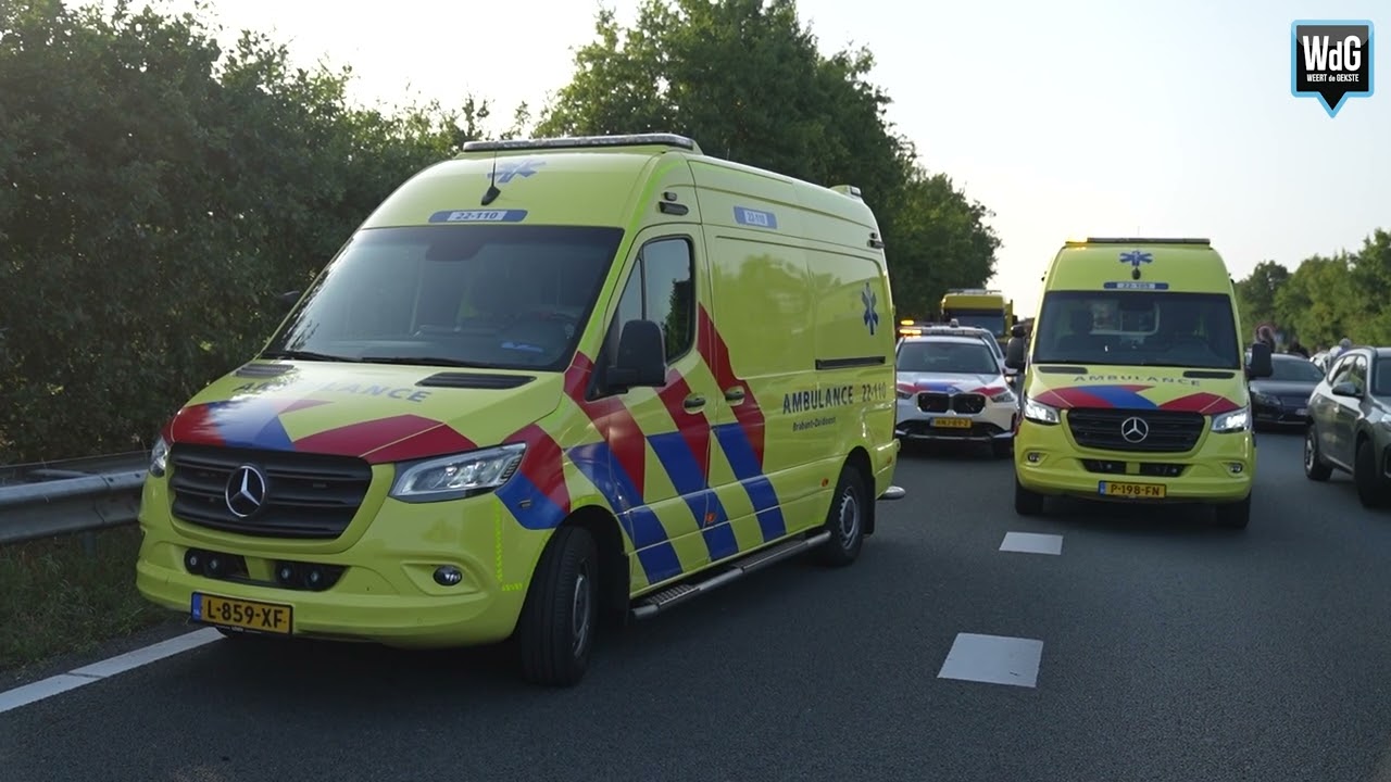 Zwaar ongeval met vrachtwagen en auto's op A2 Maarheeze