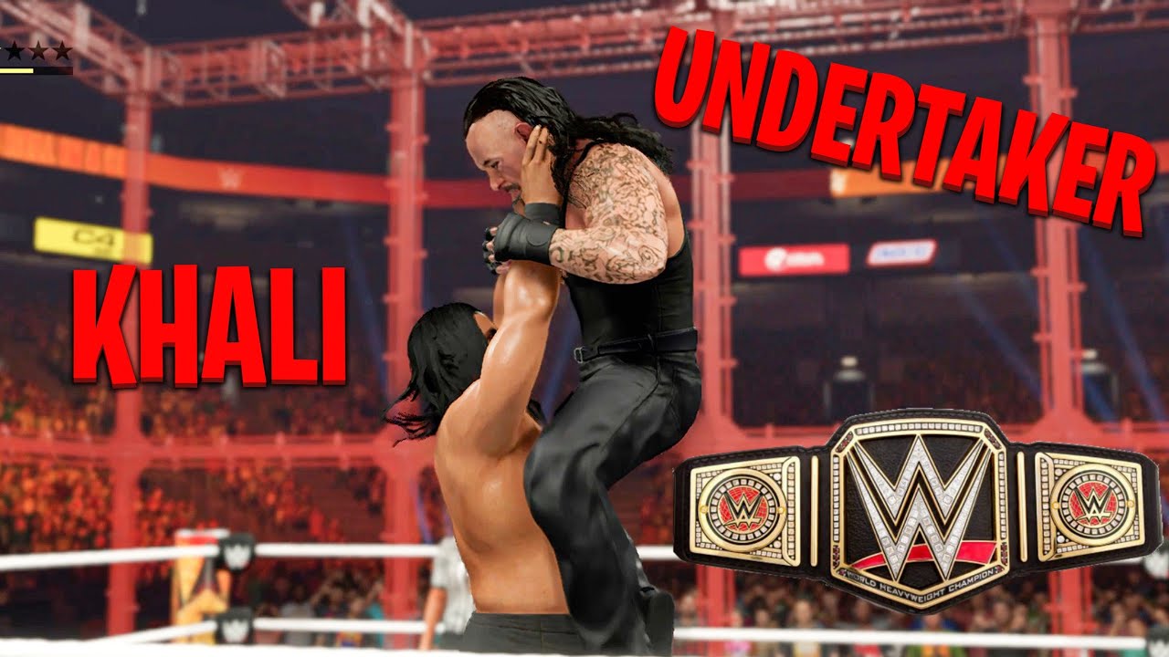 KHALI VS UNDERTAKER | WORLD CHAMPIONSHIP | HELL IN A CELL MATCH | SKKTH3GAMER