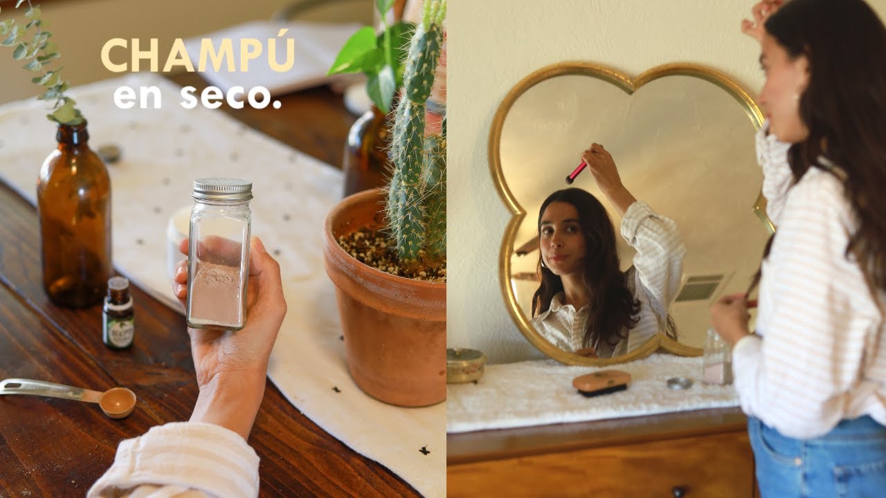 Champú en seco natural casero 🌿 receta + como usarlo