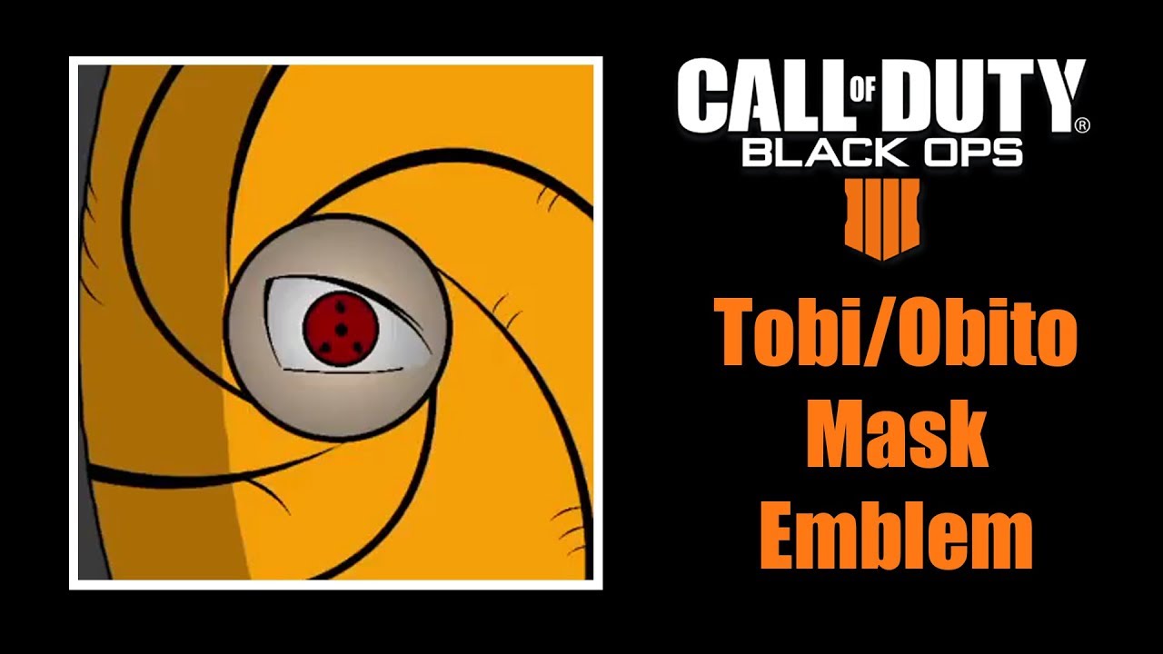 Call of Duty Black Ops 4 Tobi/Obito Sharingan Mask Emblem