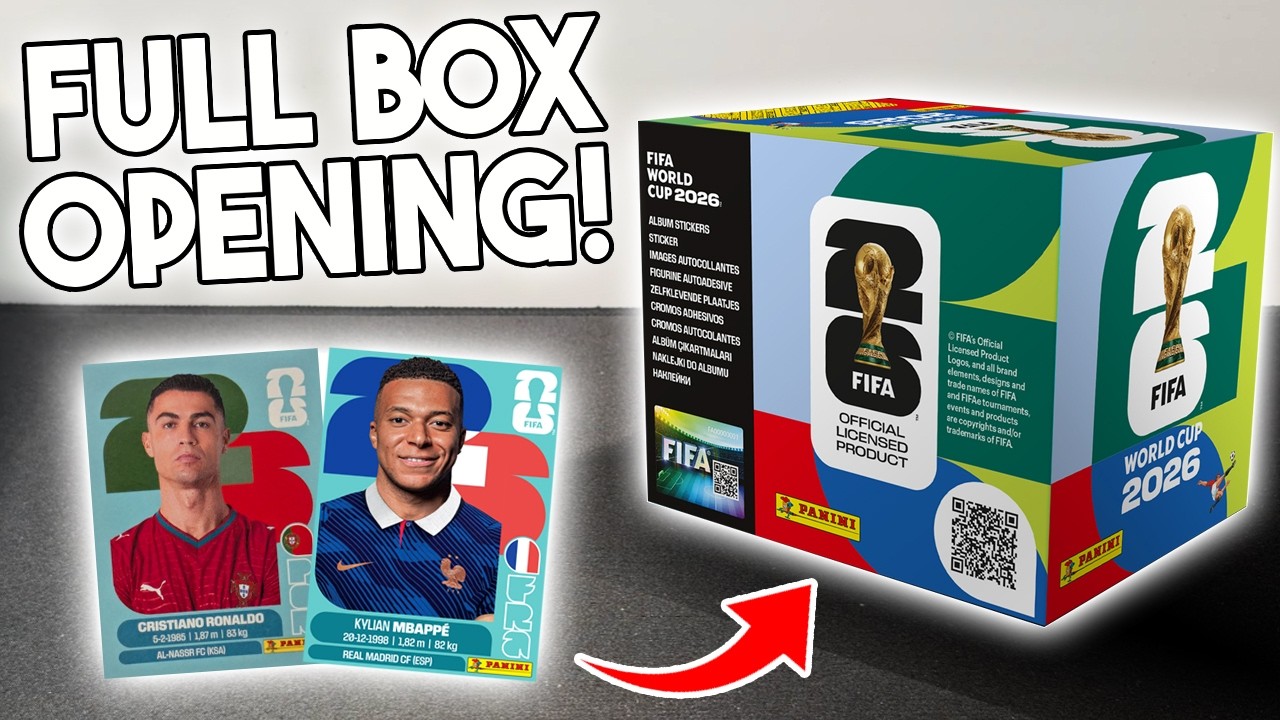 Новая коллекционная фигурка Panini FIFA World Cup 2026 в полной упаковке.