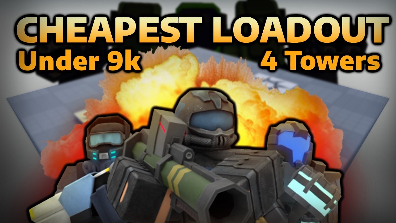 CHEAPEST 4 Tower EXPERT on Baseplate | Tower Defense X