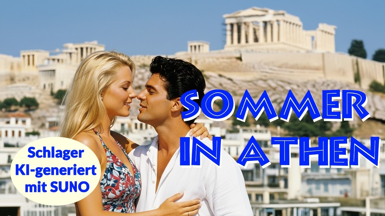 Sommer in Athen 🌞🏛️🧡 KI-Schlager mit Urlaubs-Flair