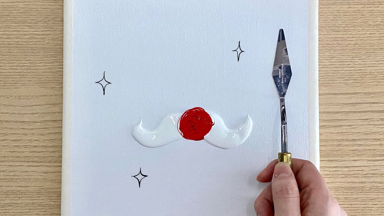 Merry Christmas | Easy Acrylic painting for beginners | Tutorial