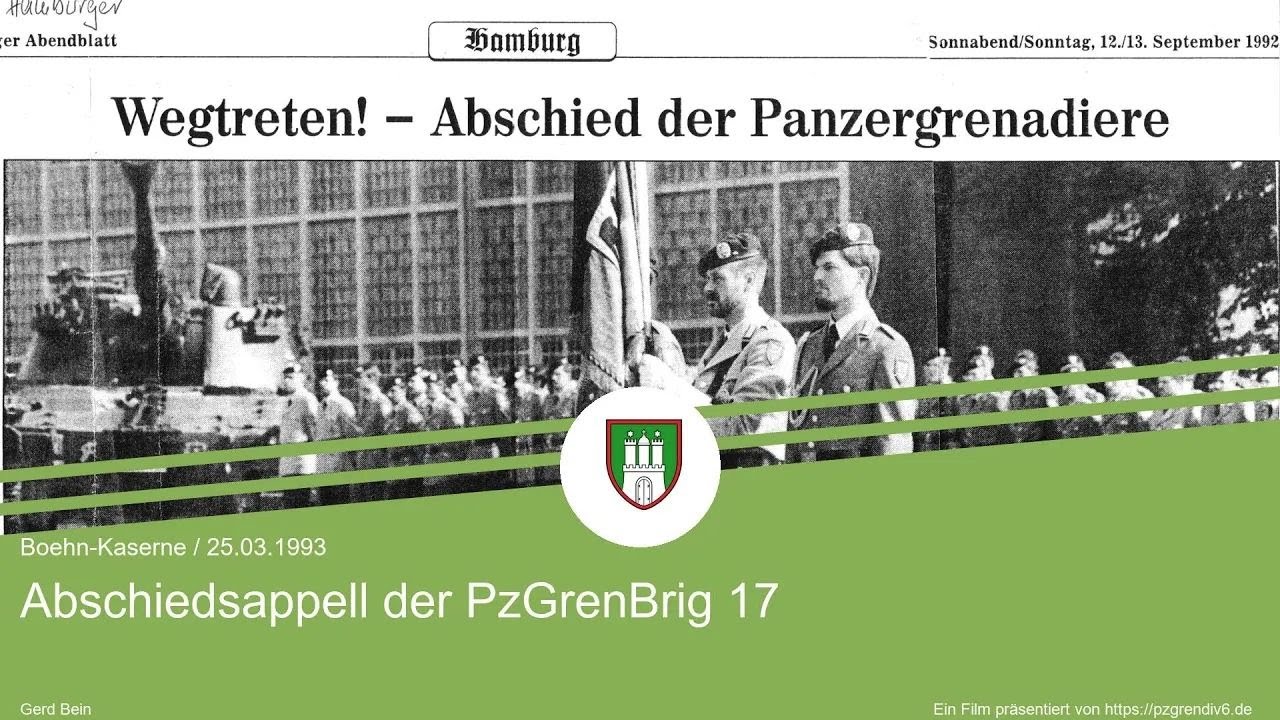 PzGrenBrig 17 - Abschiedsappell (1993.03.25)