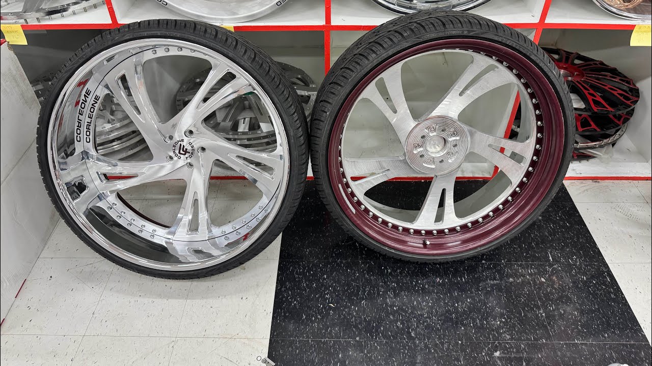 Brand New 28 Inch 2 Tone Custom Corleon Forged Wheels For Box Chevy Fatality