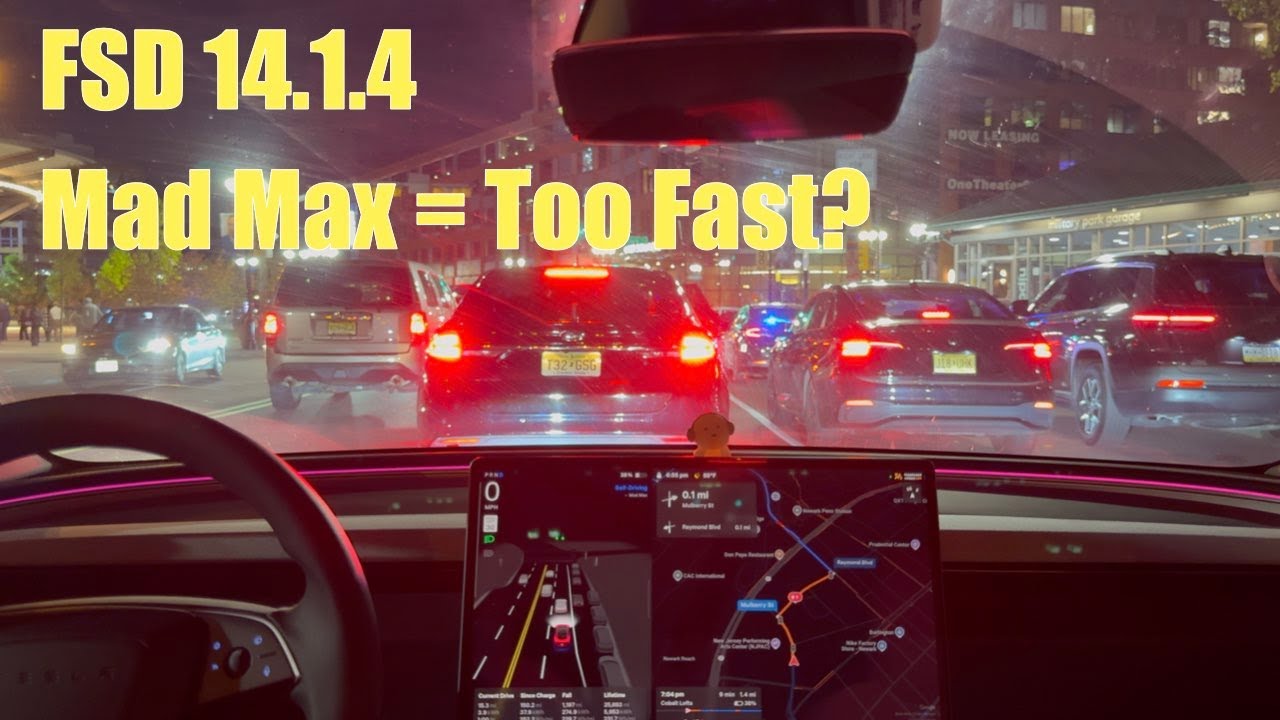 FSD 14.1.4 слишком быстр в час пик в Нью-Джерси?