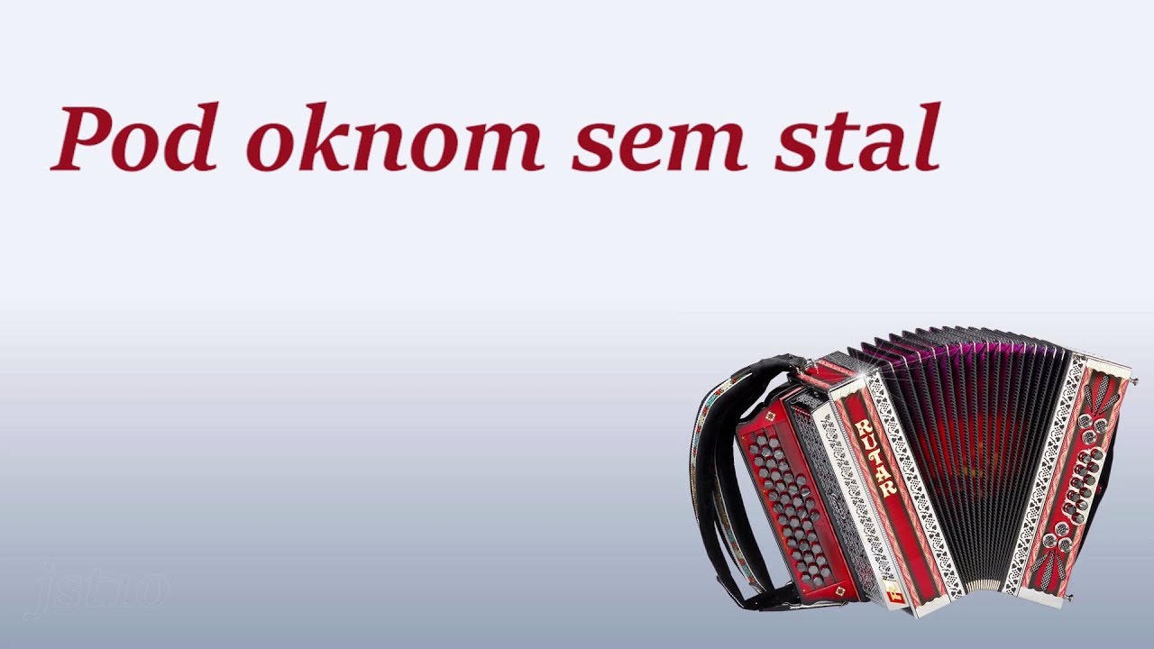 Diatonična Harmonika - Pod oknom sem stal