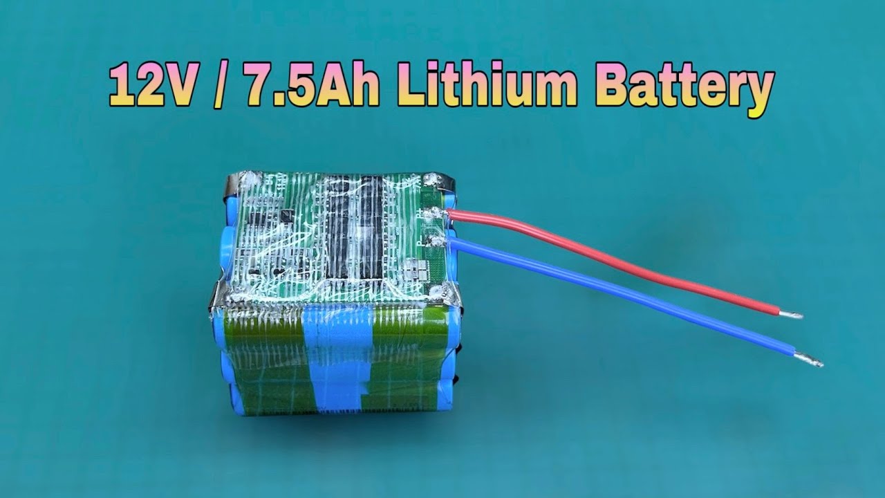 How To Make 12V / 7.5Ah Lithium Battery Pack | Making 12V Battery Pack