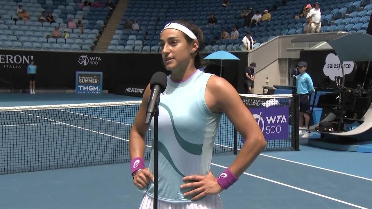 Caroline Garcia on-court interview | Melbourne Summer Series 2021