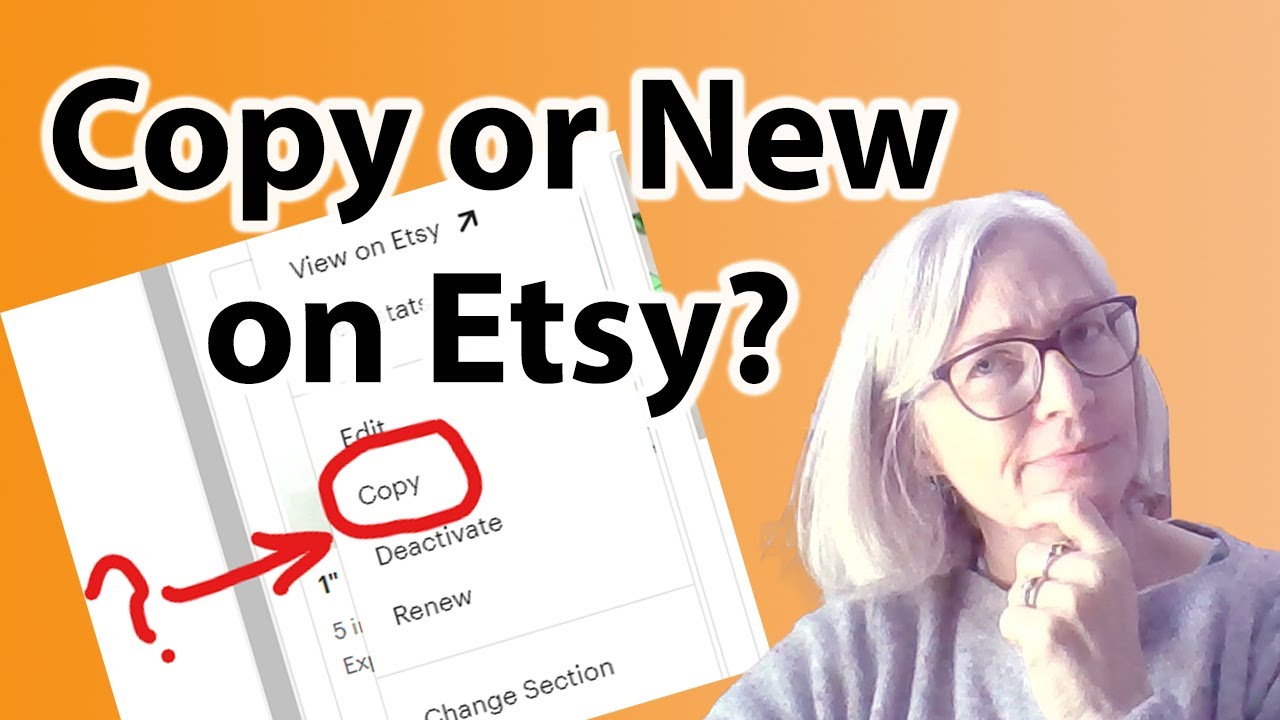 How to save time with the copy listing function on Etsy.