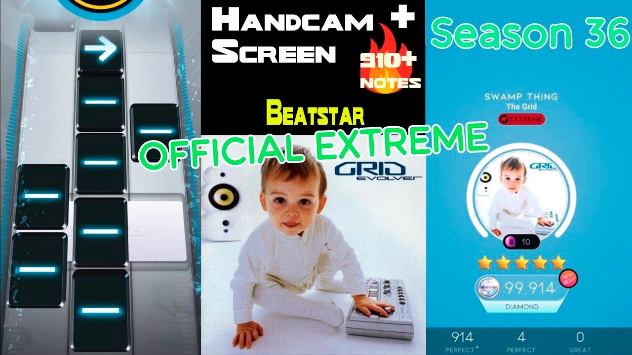 [Beatstar] Swamp Thing (EXTREME) | The Grid | Handcam + Screen