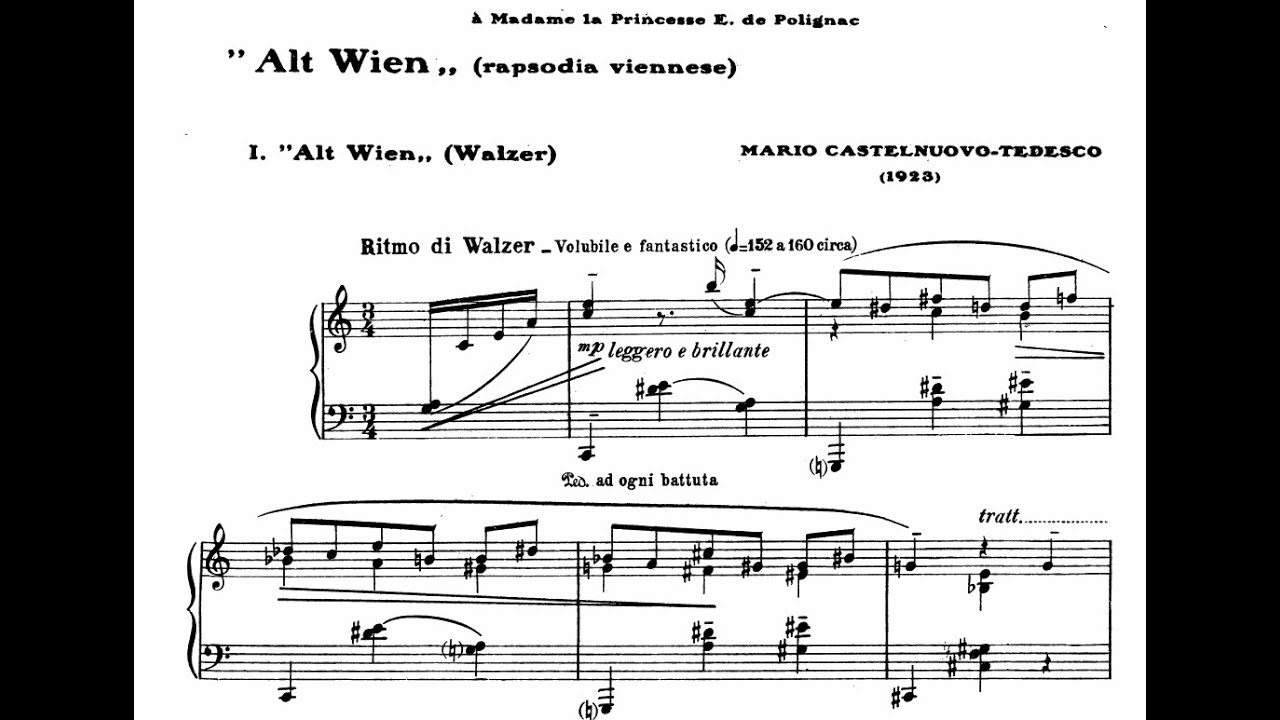 Mario Castelnuovo-Tedesco - Alt Wien, Op.30
