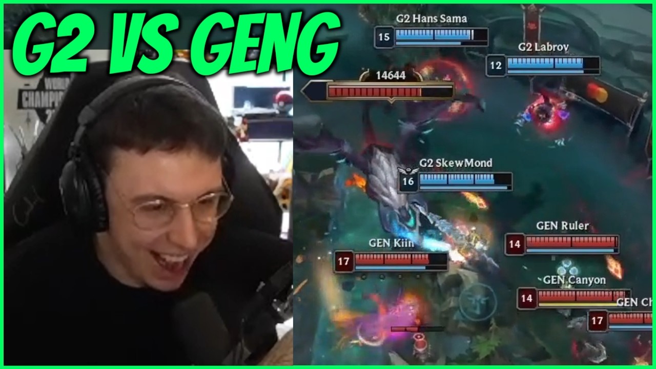 Caedrel Reacts To G2 VS GENG Semi-Finals Series At First Stand