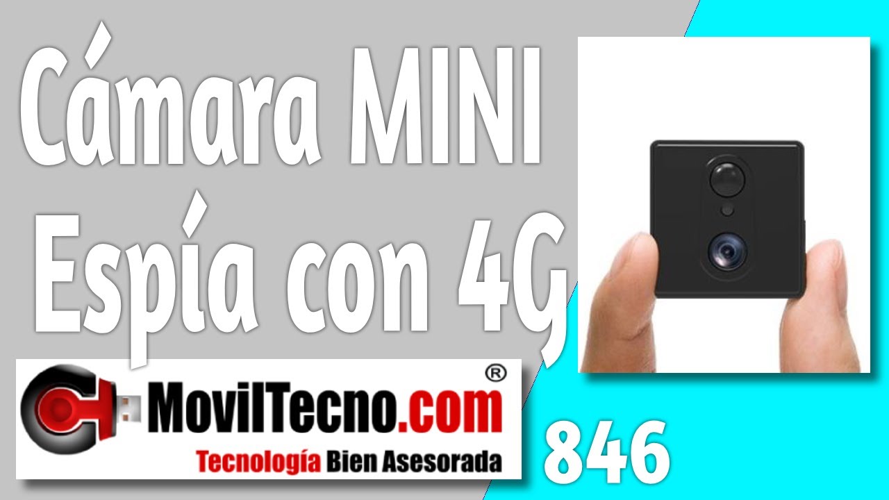 ✅ Cámara MINI Espía con Tarjeta SIM 【🔴 MovilTecno 846】