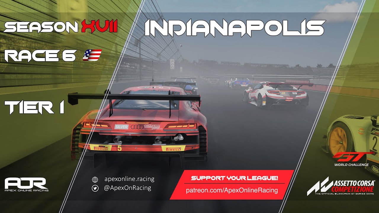 Assetto Corsa Competizione | Season XVII | Race 6 | Tier 1 | PC | Indianapolis Motor Speedway
