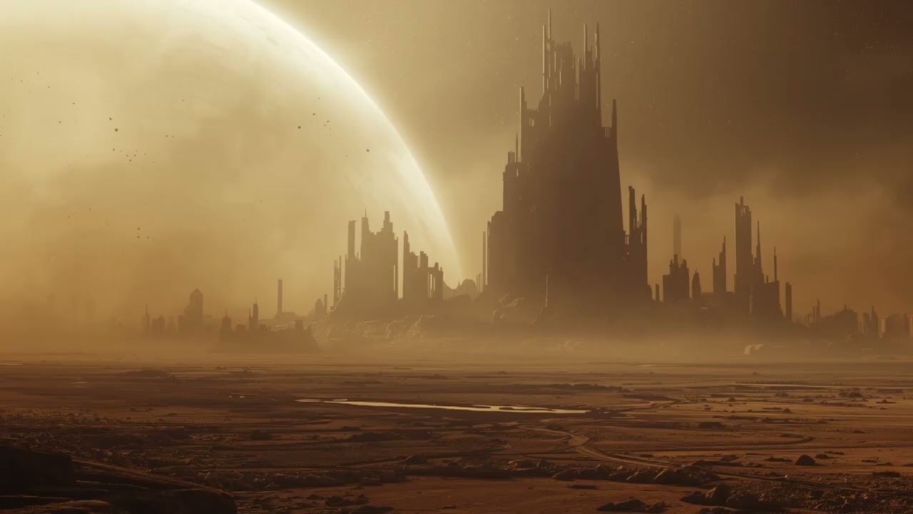 Skeletal City Beneath the Dust Forgotten History of an Alien World 🏛️ 2 Hour Dead Planet Soundscape