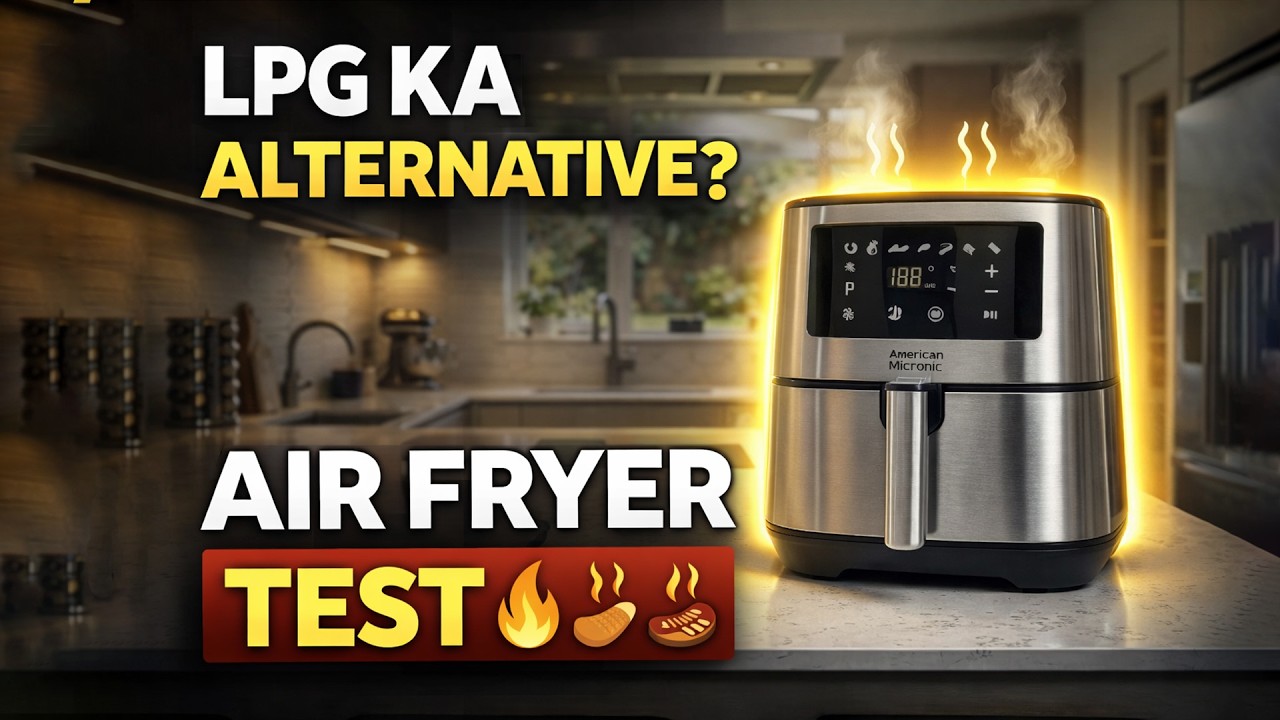 LPG Crisis Solution? American Micronic 6.5L Air Fryer Review | Bake, Grill & Fry Test |AMI-AFD-65LDx