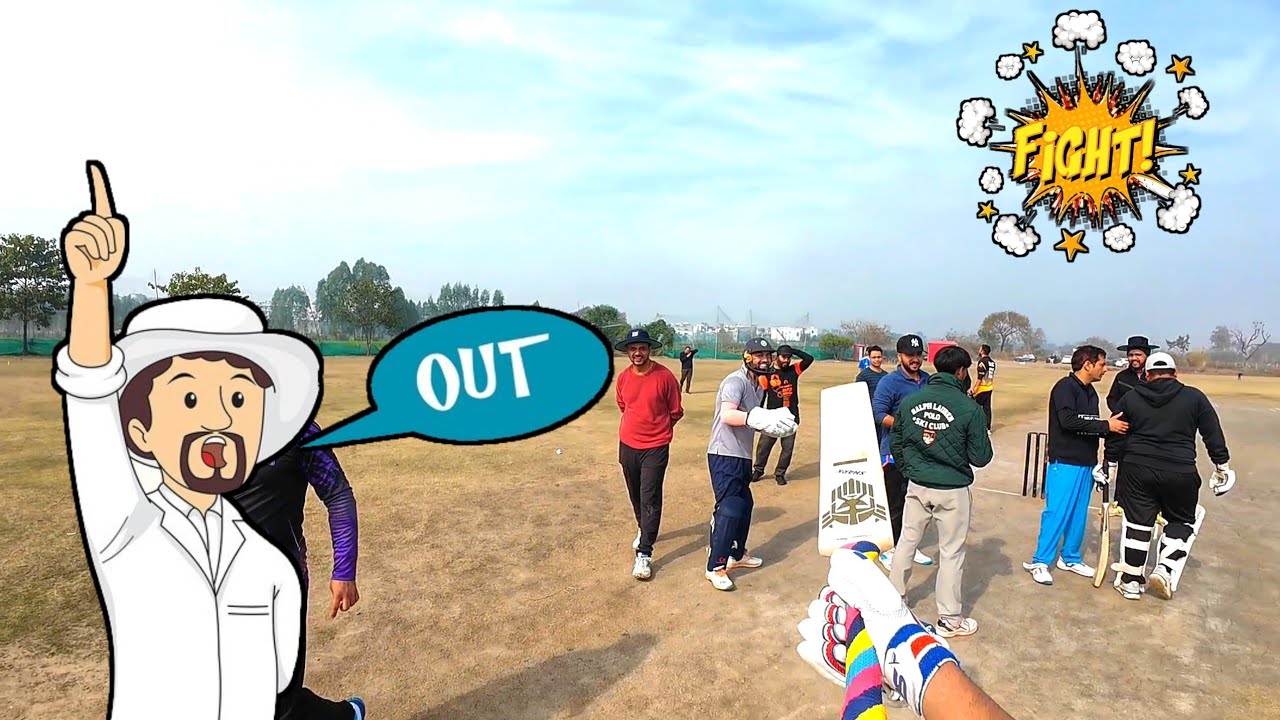 Wrong decision by umpire ❌ | Extreme Sledging 😱 | Fight In Match 😨 | Helmet Pov