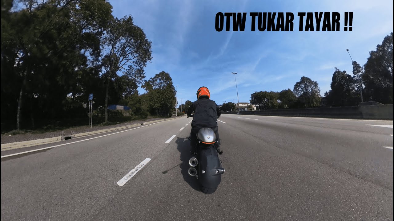 BMW RnineT | OTW tukar tayar
