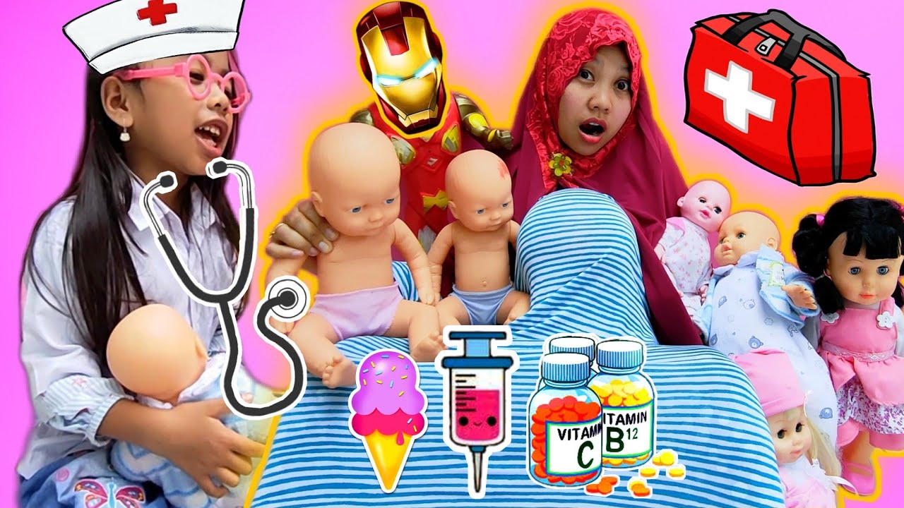 Dokter Dokteran Ambulance 💞 Drama Ibu Hamil Melahirkan Bayi Lucu Kembar Banyak💞 Tipe Ibu Melahirkan
