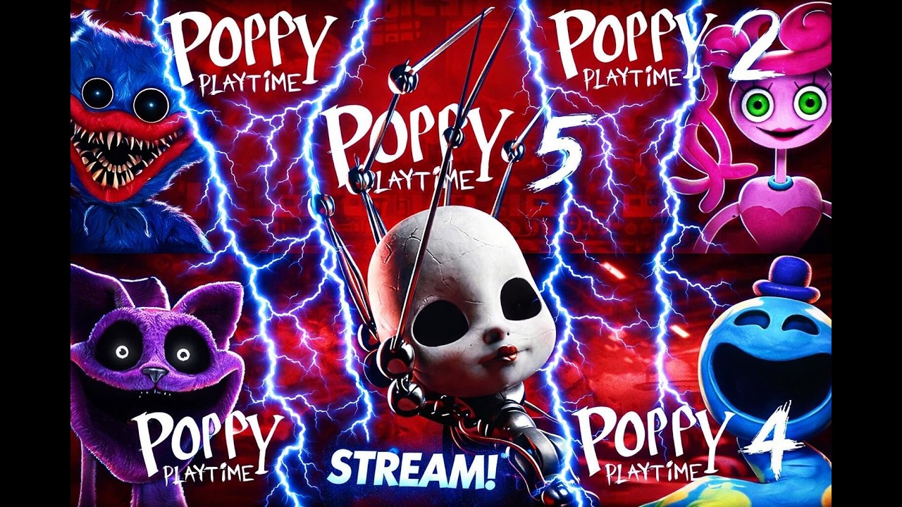 🥀PRZECHODZIMY WSZYSTKIE CHAPTERY POPPY PLAYTIME 1,2,3,4,5, (Na żywo)🥀